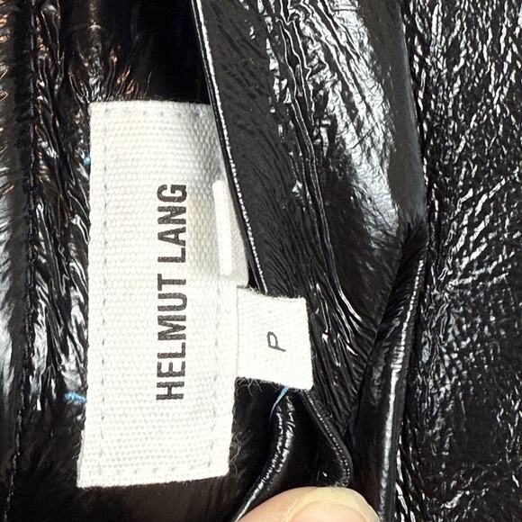 Helmut Lang Reversible Dual Leather Biker Jacket P XS Blue Black Grunge Zip Edge - Picture 13 of 16